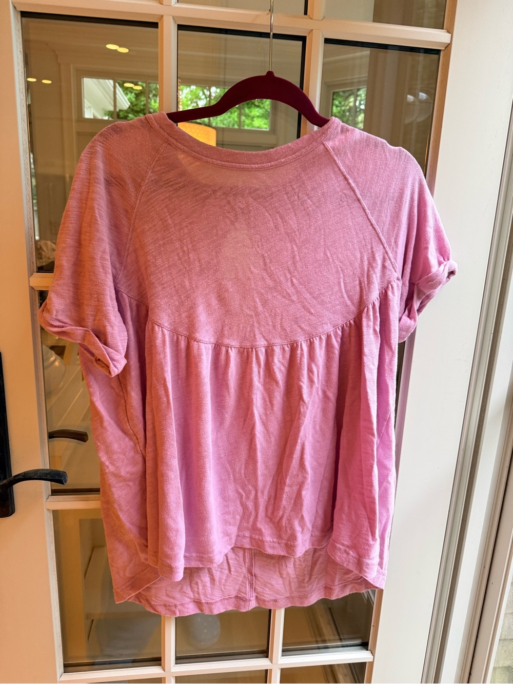 American Eagle Outfitters Women's Pink Blouse Top